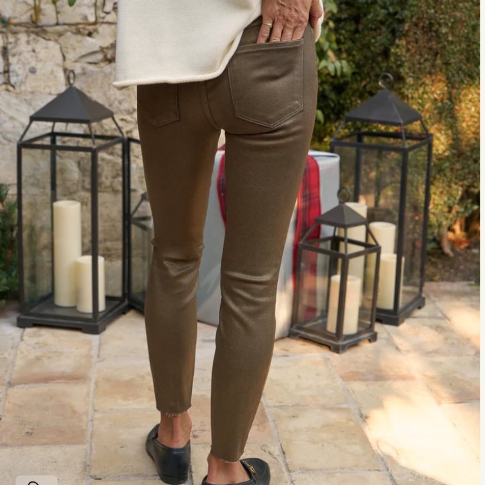 Frank &  Elieen SLIGO Skinny Jean - Metallic Penny